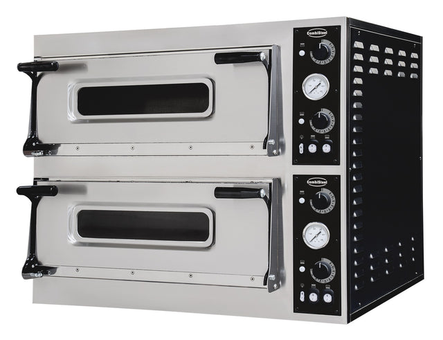 Elektrischer Combisteel Pizzaofen mit 2 Backkammern für 2 × 4 Pizzen Ø 40 cm