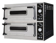 Elektrischer Combisteel Pizzaofen mit 2 Backkammern für 2 × 6 Pizzen Ø 35 cm