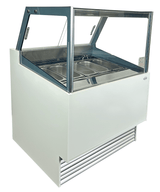 Speiseeisvitrine / Komodo / 6 × 5 L / Weiß / 910 × 880 × 1300 mm / Combisteel