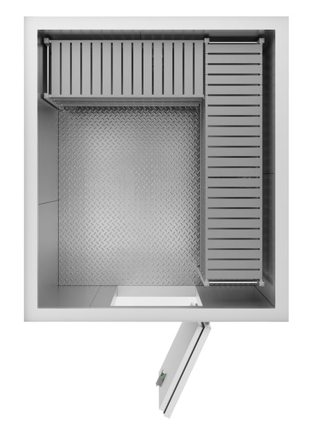 Kühl- und Tiefkühlzelle / 1960 × 2260 × 2200 mm / 7,3 m³ / Isolierung 100 mm / Combisteel