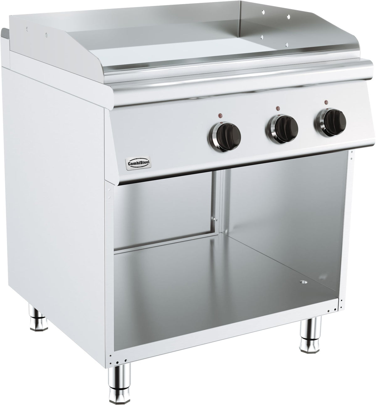 Elektrische Grillplatte BASE 700 / Glatt / 800 mm / 7,2 kW / 400 V / Freistehend / Combisteel – elektrische Grillplatte für Gastronomie