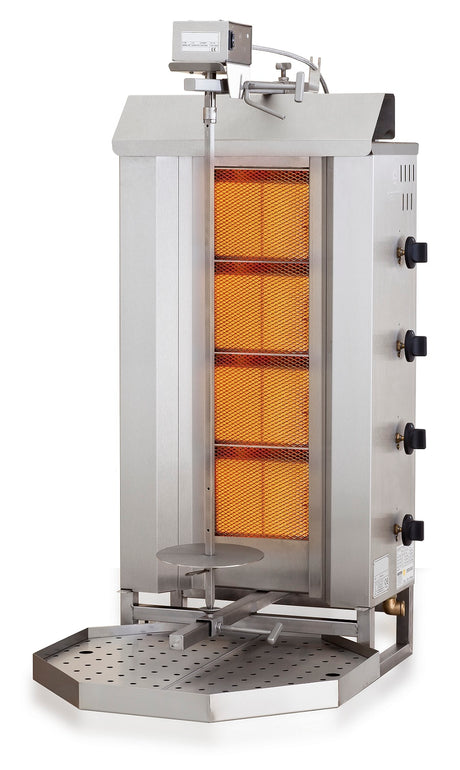 Gas-Döner- & Gyrosgrill / 4 Heizzonen / 12,9 kW / Combisteel – professionelle Ausstattung für Gastronomie und Imbiss
