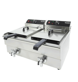 Elektrische Tischfritteuse 2 × 10 L / Combisteel