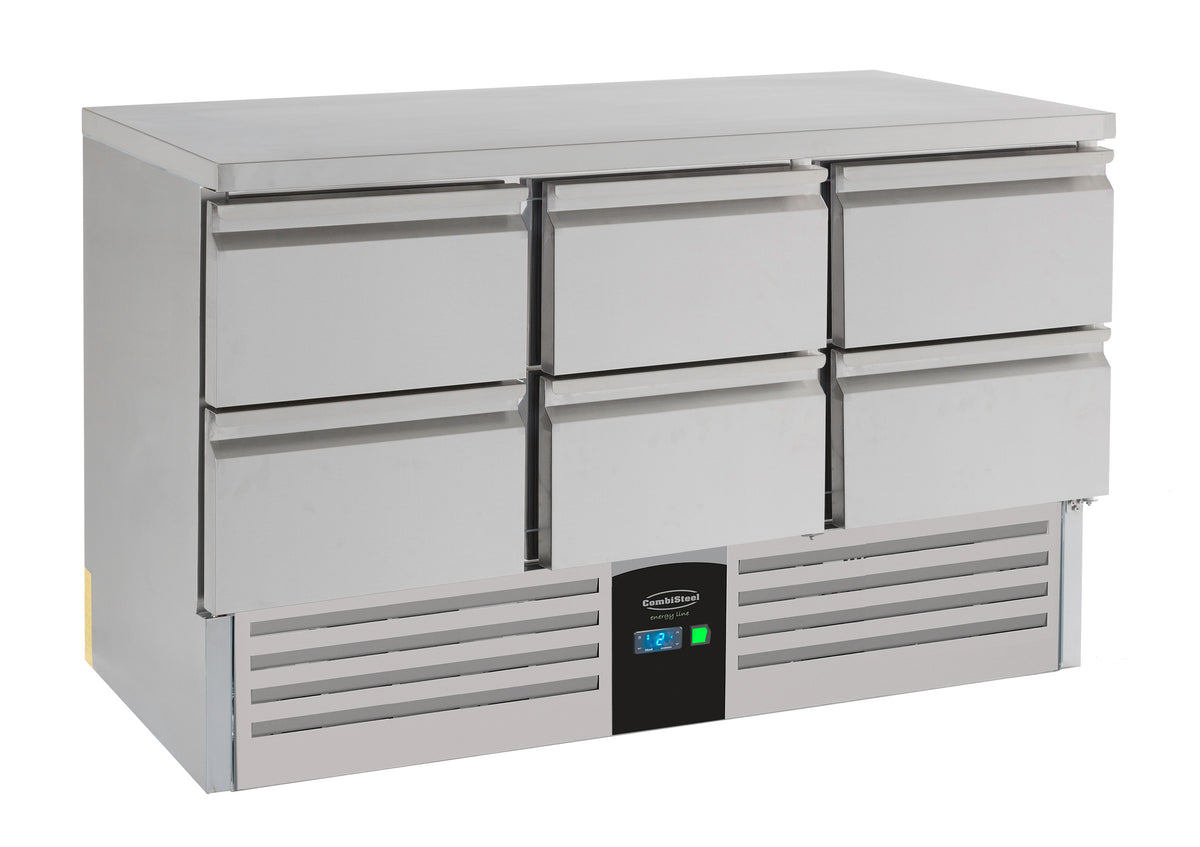 Kühltisch / Energy Line / 6 Schubladen / 400 L / Combisteel