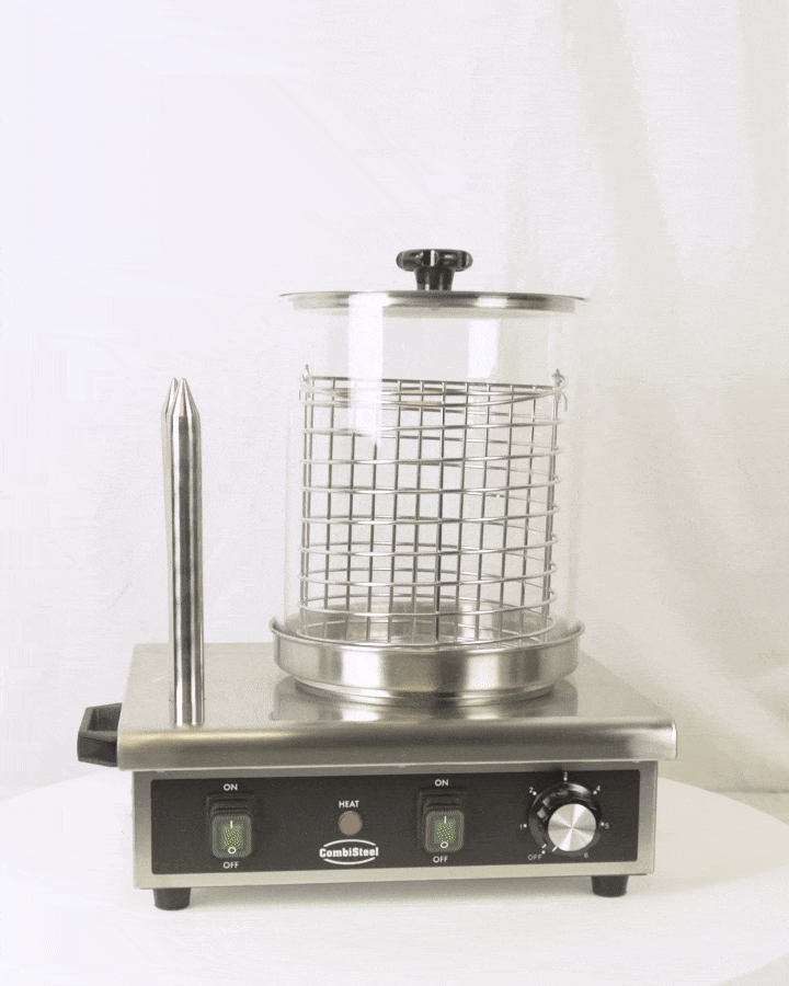 Hot-Dog-Wärmer / mit 2 Brotwärmern / 0.5 kW / 387 × 300 × 395 mm / Combisteel