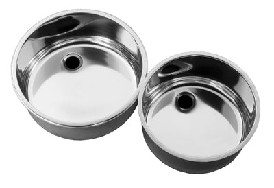 Edelstahl-Spülbecken / 380 mm breit / Combisteel