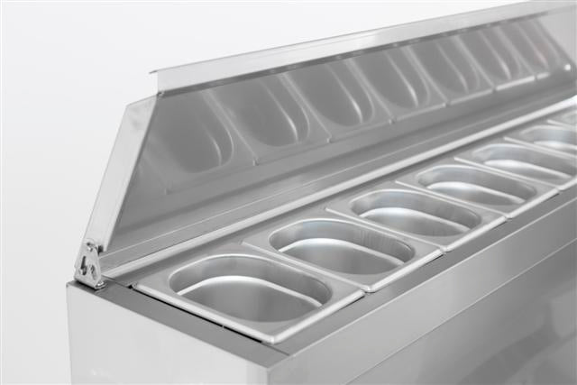 Saladette / 3 Türen / 8x 1/6 GN / 392 L netto / Combisteel