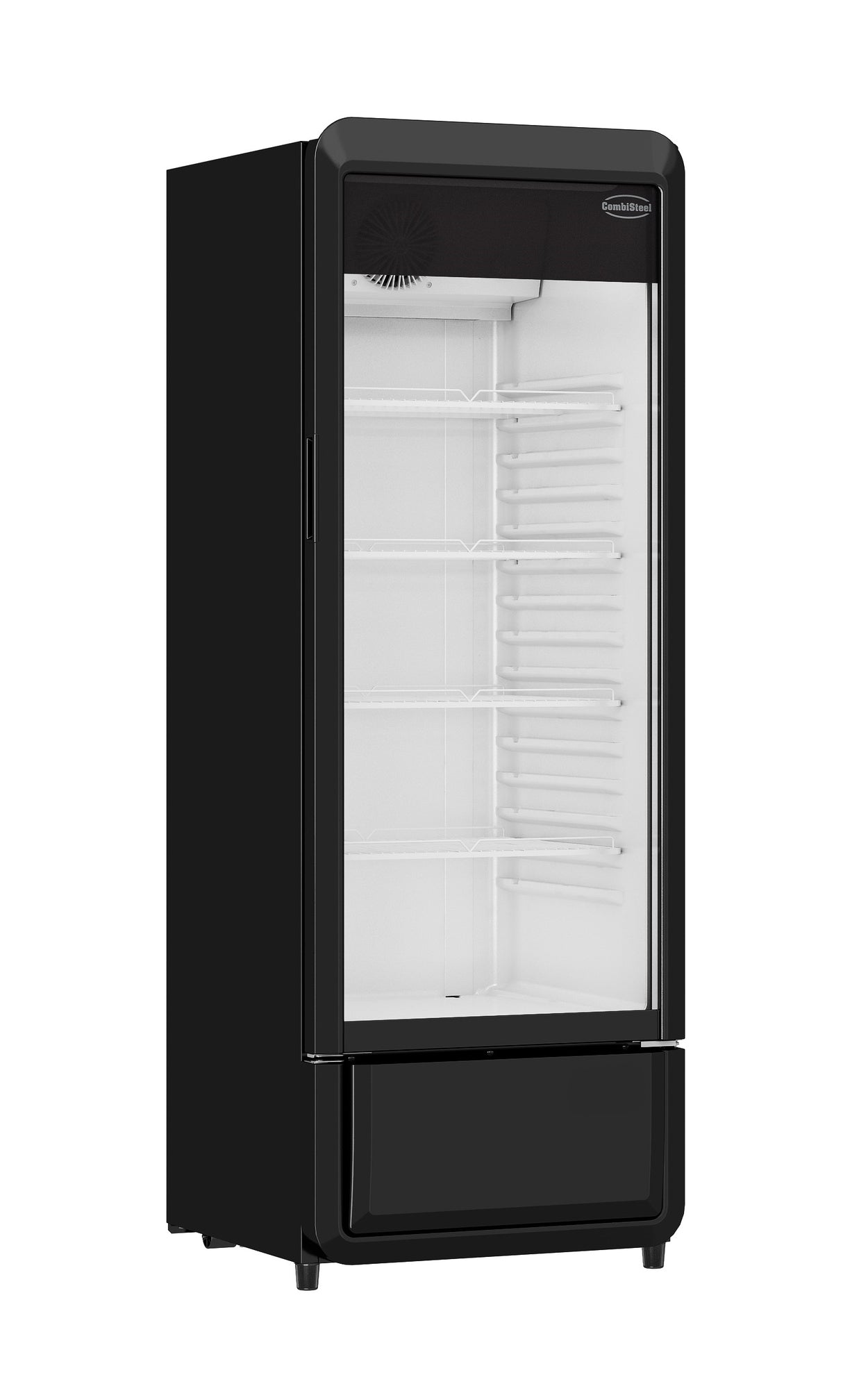 Getränkekühlschrank 1 Glastür Schwarz PIB-240R