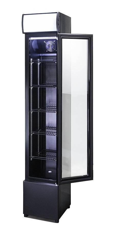 Slim Getränkekühlschrank 1 Glastür 105L
