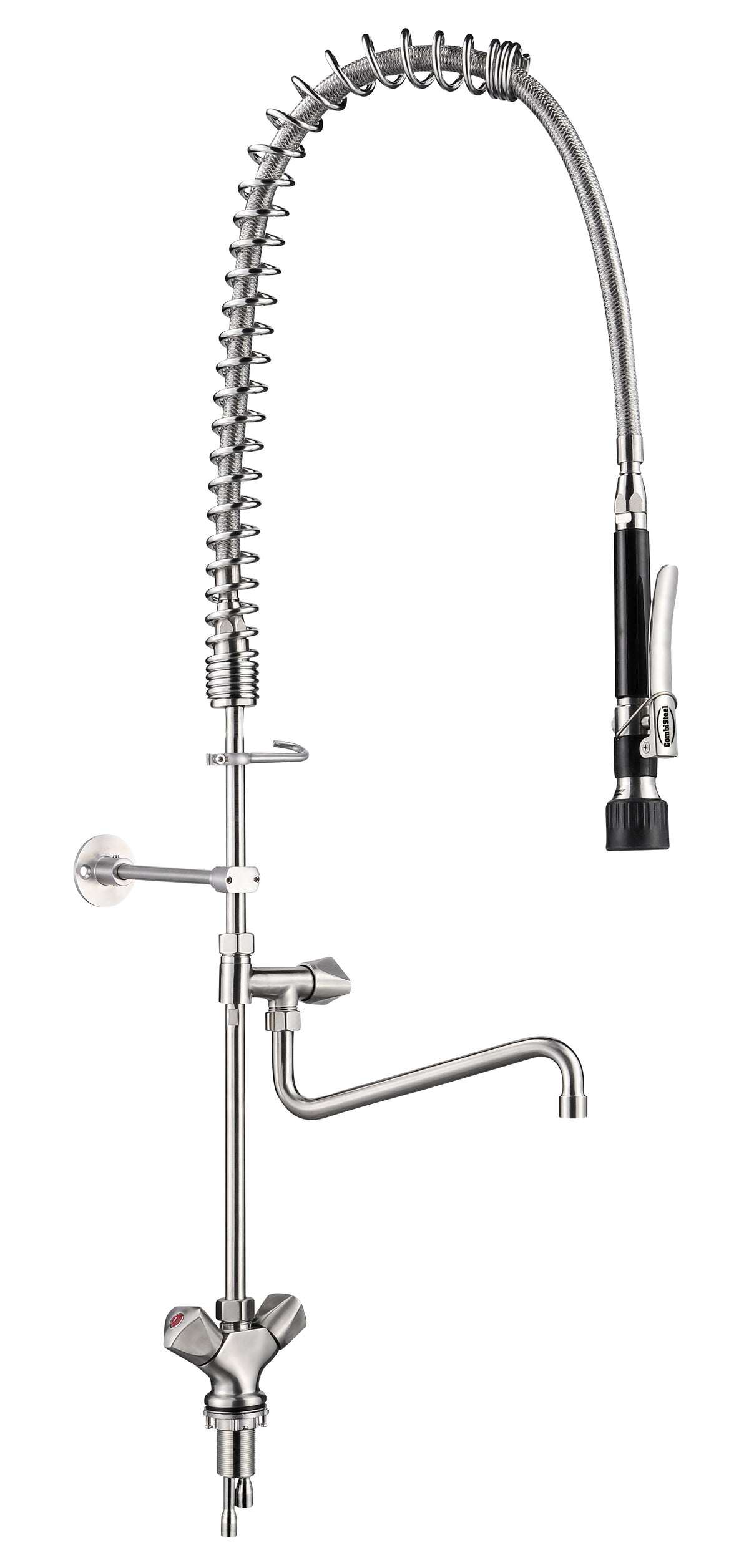 Vorspülbrause / 1-Loch / Edelstahl AISI 304 / Combisteel