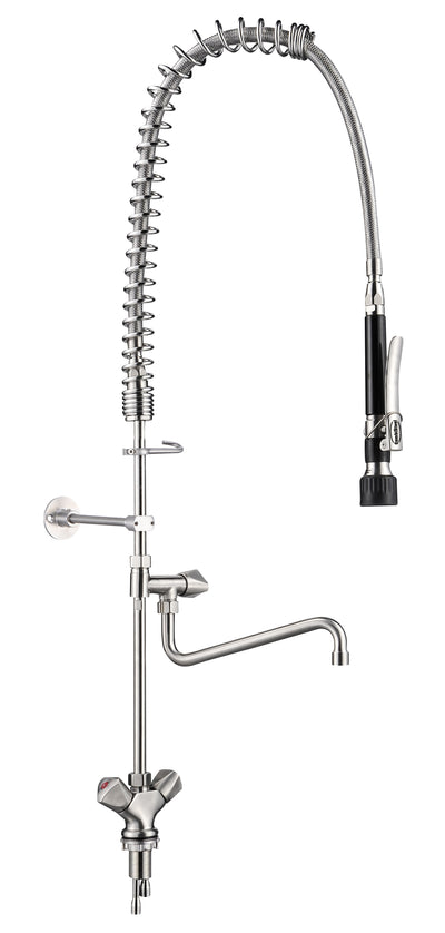 Vorspülbrause / 1-Loch / Edelstahl AISI 304 / Combisteel
