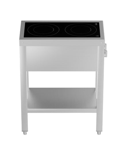 Induktionsherd mit 2 Zonen und offenem Unterbau von Combisteel – Produktansicht 6