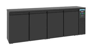 Combisteel Barkühler Schwarz / 4 Türen / 249 cm