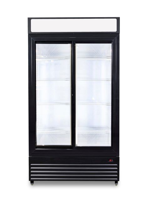 ХЛАДИЛНИК С ПЛЪЗГАЩИ СЕ СТЪКЛЕНИ ВРАТИ BEZ-750 SL
