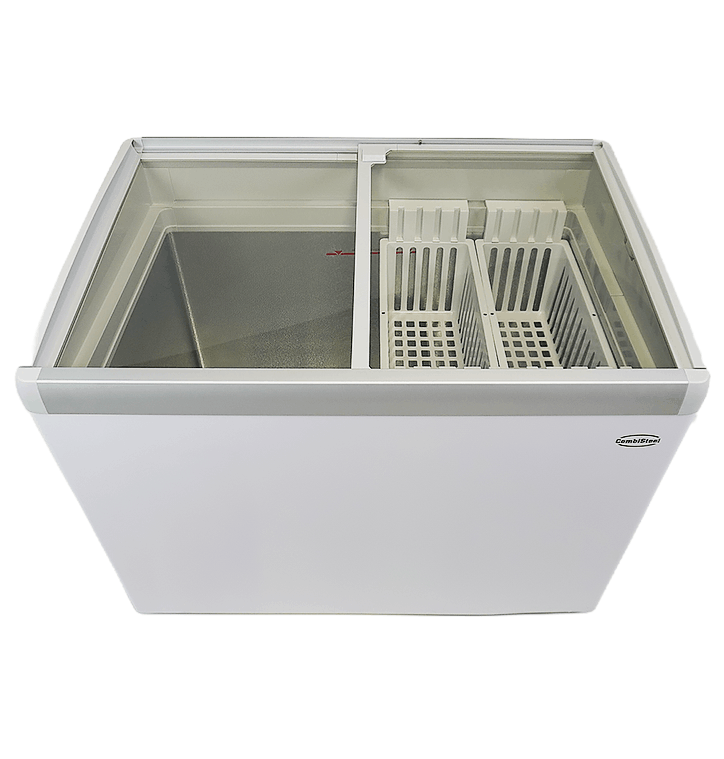 Eistruhe 586 L mit Glasschiebedeckel / Lotte / Combisteel