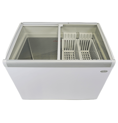 Eistruhe 586 L mit Glasschiebedeckel / Lotte / Combisteel