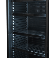 Kühlschrank 1 Glastür Schwarz 400 Liter