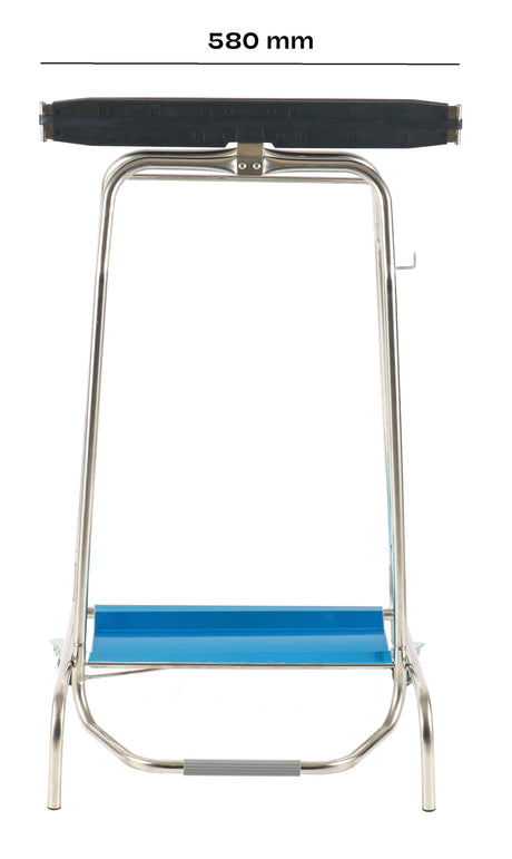 Müllsackhalter / mit Pedalsteuerung / Edelstahl 18/8 / 450 × 600 × 960 mm / Combisteel