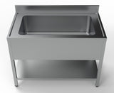 Spültisch mit großem Becken / 1200 × 700 mm / Combisteel