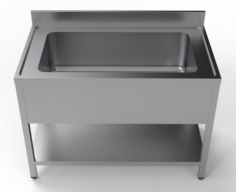 Spültisch mit großem Becken / 1200 × 700 mm / Combisteel