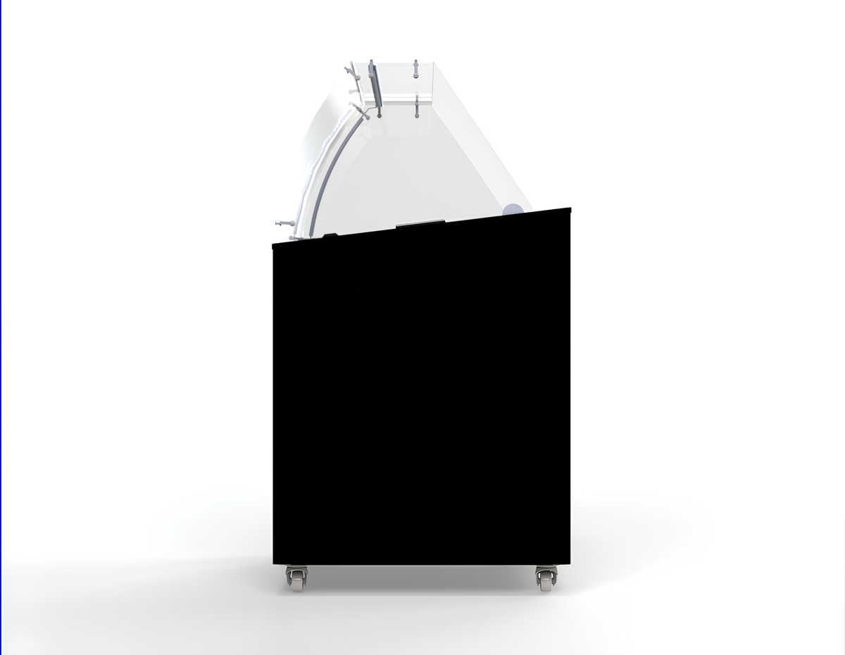 Speiseeisvitrine Corsica 6 x 5 L / Schwarz / Combisteel