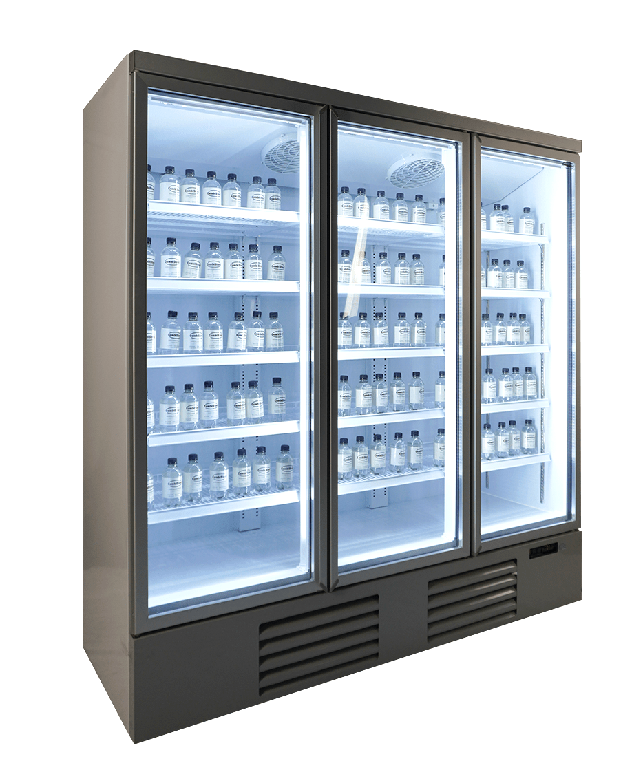 Kühlschrank / 3 Glastüren / JDE-1530R