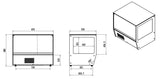Kühlvitrine / 159 L / 3 bis +8 °C / gebogen / Combisteel – Detailansicht 2