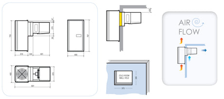 Kühlaggregat / Huckepack / 2,8–5,8 m³ / 230 V / Small / Combisteel