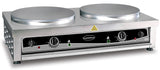 Elektrischer Crêpes-Maker / 2 Platten Ø 400 mm / 2x 3 kW / Combisteel – professioneller Crêpes-Maker für Gastronomie
