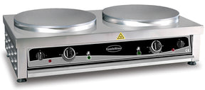 Elektrischer Crêpes-Maker / 2 Platten Ø 400 mm / 2x 3 kW / Combisteel – professioneller Crêpes-Maker für Gastronomie