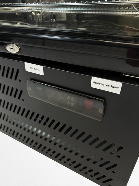 Barkühler MVC-293 mit 1 Tür / Schwarz / Combisteel