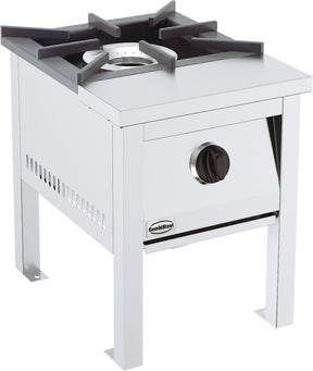 Gas-Hockerkocher / 12 kW / 1 Brenner / 400 mm / Combisteel – professioneller Hockerkocher für Gastronomie