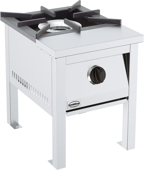 Gas-Hockerkocher / 12 kW / 1 Brenner / 400 mm / Combisteel – professioneller Hockerkocher für Gastronomie