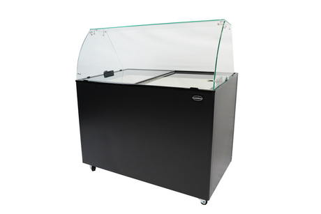 Speiseeisvitrine Java 8 x 5 L / Schwarz / Combisteel