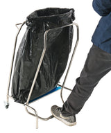 Müllsackhalter / mit Pedalsteuerung / Edelstahl 18/8 / 450 × 600 × 960 mm / Combisteel