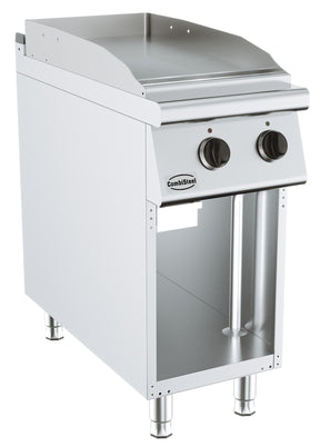 Elektrische Grillplatte BASE 900 / Chrom glatt / 400 mm / 6 kW / 400 V / Freistehend / Combisteel – elektrische Grillplatte für Gastronomie
