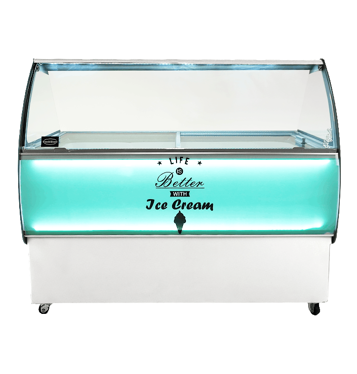Speiseeisvitrine Curacao 10 x 5 L / Combisteel