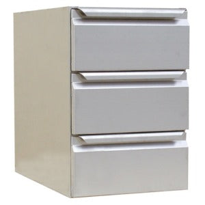 Schubladenblock / für Arbeitstische mit 900 mm Höhe / 400 × 630 × 590 mm / Combisteel