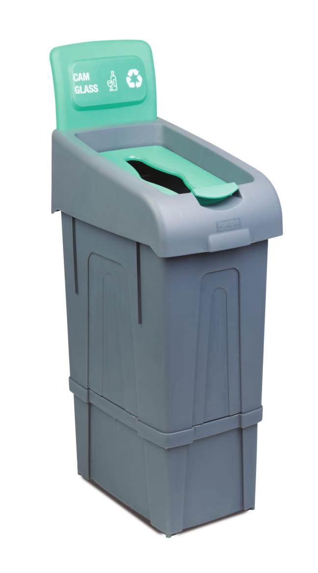 Recyclingbehälter / Glas / 80 L / Grau / Combisteel