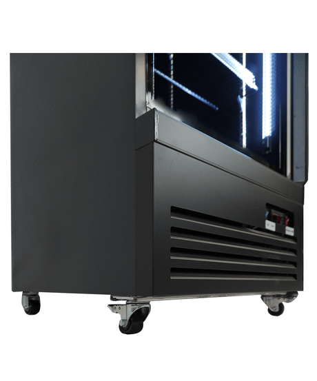 ХЛАДИЛНИК 1 СТЪКЛЕНА ВРАТА ЧЕРЕН CEB-500R BL