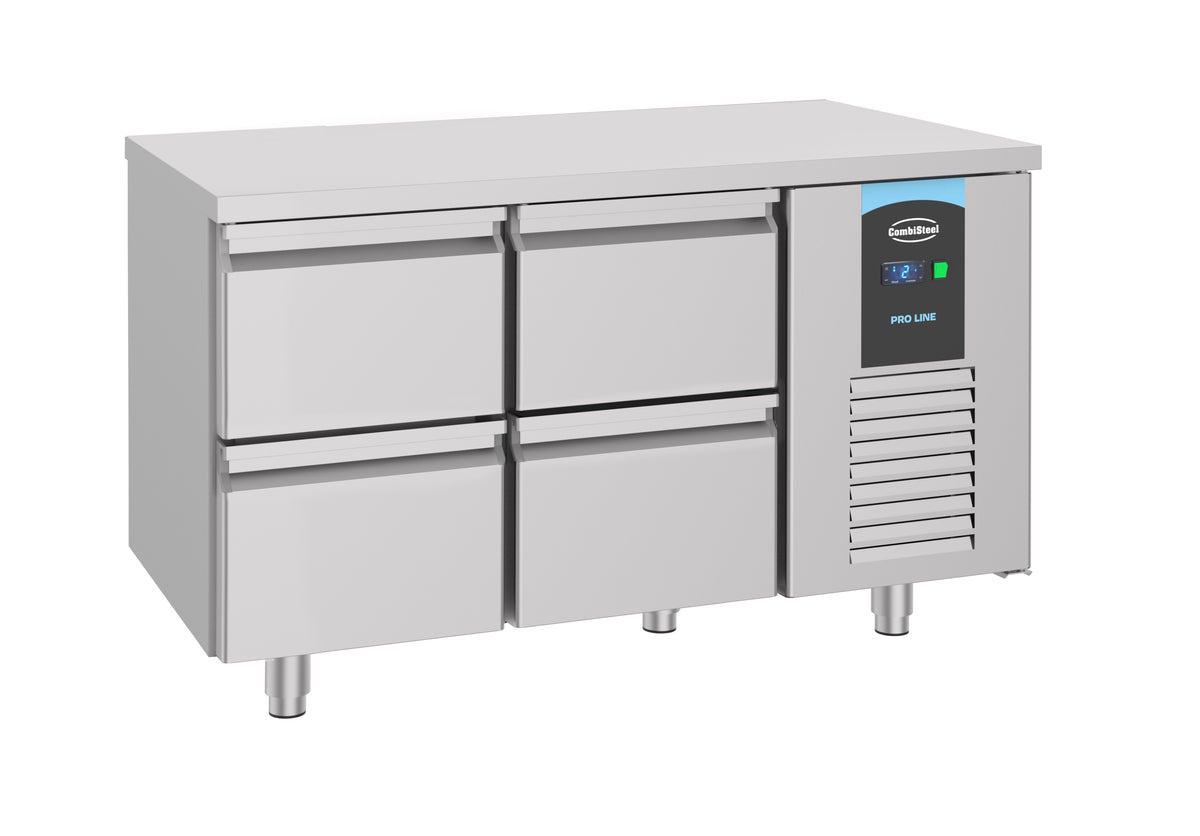 Kühltisch / 700 Serie / Energy Line / 4 Schubladen / 281 L / Combisteel