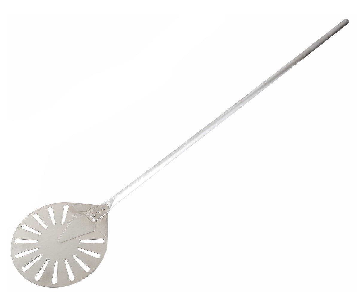 Pizzaschaufel / Edelstahl / Rund / Gelocht / 230 × 230 mm / Ausführung 23-120 / Combisteel