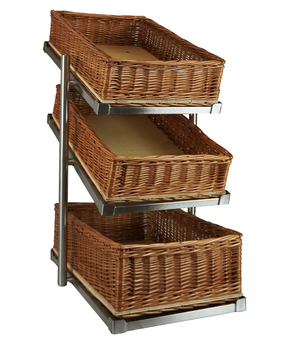 Brotkorb-Etagere 3-stufig schmales Modell von Combisteel