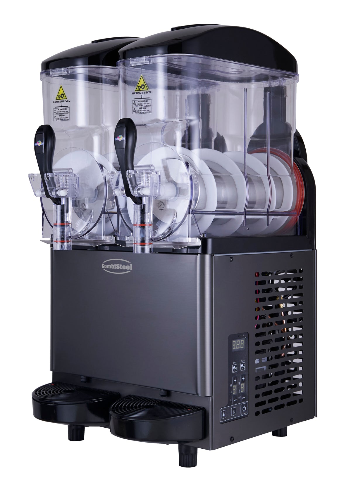 Slush-Maschine / 2 × 12 L / Schwarz / 490 × 570 × 945 mm / Combisteel