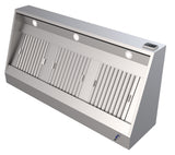 Wandhaube / mit Motor / 3000 × 1100 × 540 mm / Combisteel