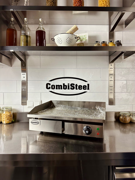 Elektrische Grillplatte / Glatt / 550 mm / 3 kW / 230 V / Combisteel – elektrische Grillplatte für Gastronomie