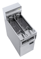 Elektrische Standfritteuse / 2 × 12,5 L / 18 kW / 400 V / Combisteel