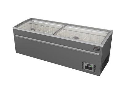 Supermarkt-Tiefkühltruhe 1040 L mit Glas-Schiebedeckel / Combisteel