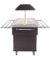 Gekühltes Buffet / 5 × 1/1 GN / Mahagoni / 1900 × 700 × 1400 mm / Combisteel