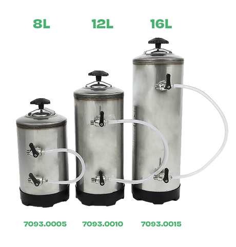 Wasserenthärter / 12 L / manuell / 185 × 185 × 500 mm / Combisteel